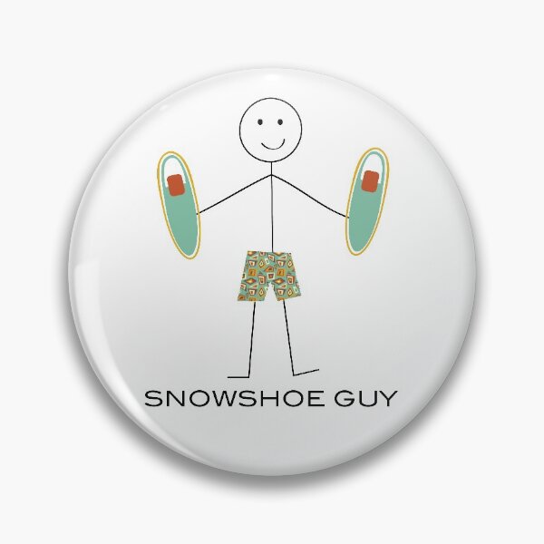 Item preview, Funny Mens Snowshoeing Guy designed and sold by whyitsme.
