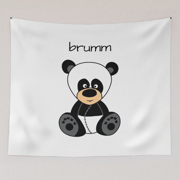 Item preview, cute panda bear, a funny animal doodle designed and sold by Nicole Bleck.