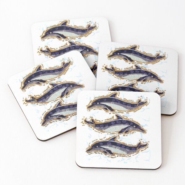 Item preview, Swiming Dolphin Pod designed and sold by granprints.