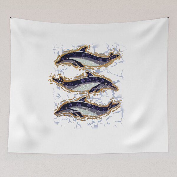 Item preview, Swiming Dolphin Pod designed and sold by granprints.