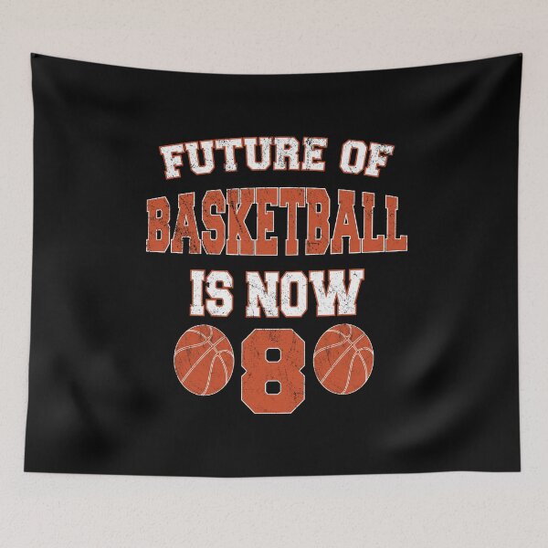 Item preview, Future Of Basketball Is Now 8 - Kids 8th Birthday Baller product designed and sold by Grabitees.