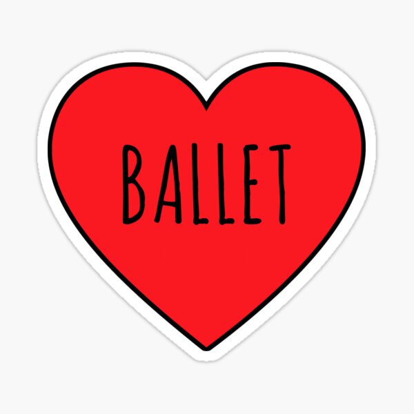 Item preview, I Love Ballet Heart  designed and sold by Vanover Designs.