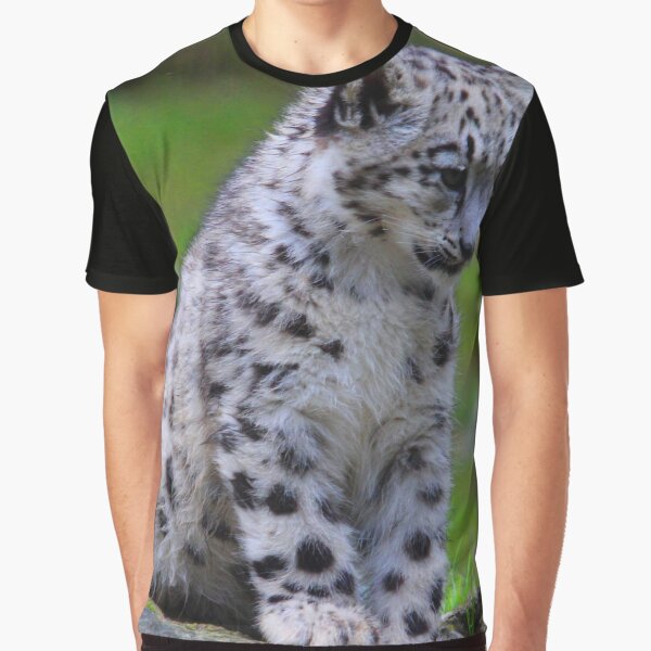 Snow Leopard Okara or Orya Graphic T-Shirt