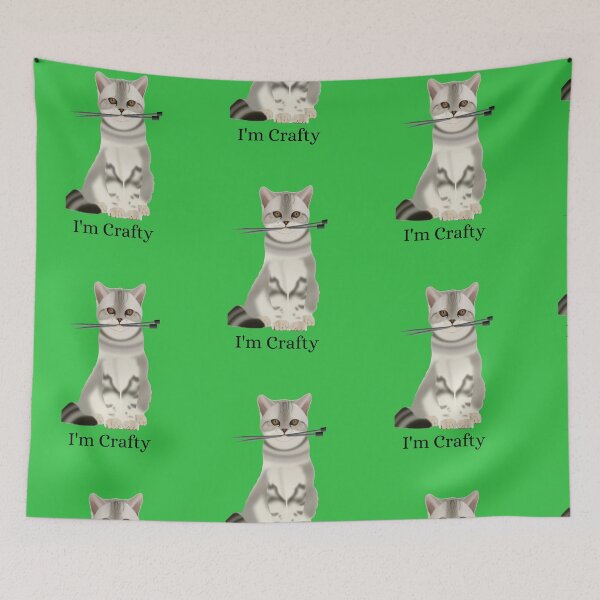 Item preview, I'm A Crafty Kitty designed and sold by Mamalia.