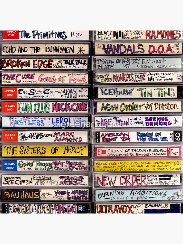 Thumbnail 3 of 3, Throw Pillow, punk cassettes designed and sold by greenarmyman.