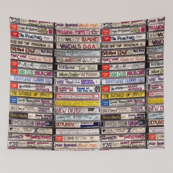 Aperçu de l'œuvre cassettes punk créée et vendue par greenarmyman.