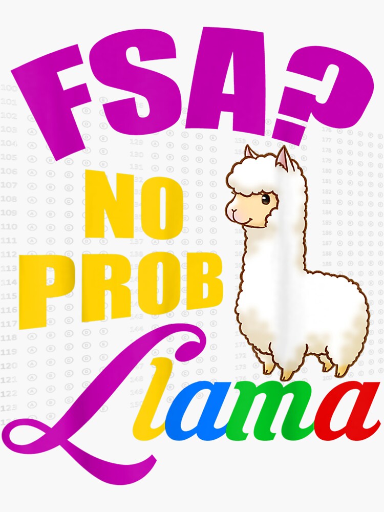 Fsa Test No Prob Llama Teacher Exam Testing Tshirt Gifts Fsa Test No Prob Llama Teacher Exam Testing Tshirt Gifts