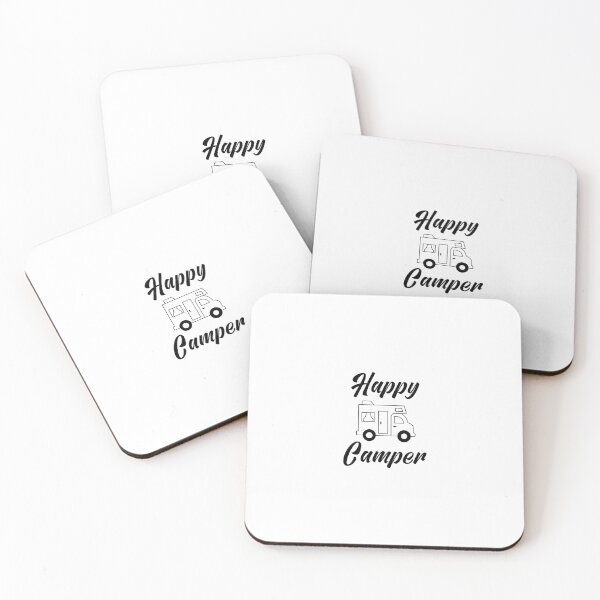 Item preview, Happy Camper, Camping, Camper Gift, Glamping designed and sold by Minimalist Quotes and Sayings.