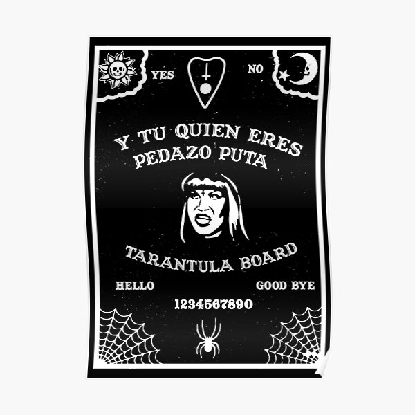 Tarantula Ouija Board Poster