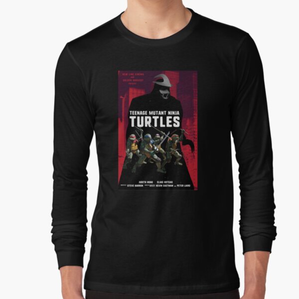 American Thrift X Teenage Mutant Ninja Turtles Poster V1 Vintage T-Shirt  Vintage Black