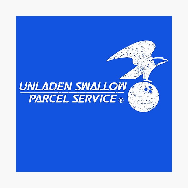 Unladen Swallow Parcel Service Photographic Print