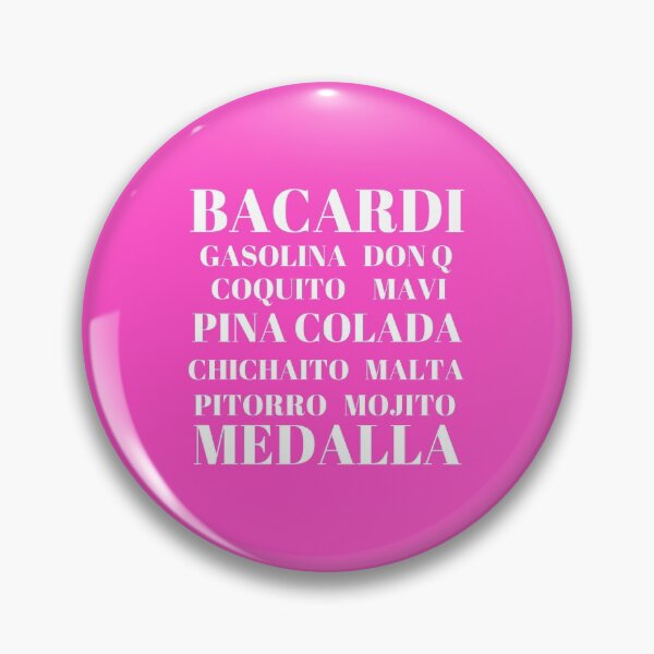 Item preview, Popular Drinks in Puerto Rico White on Pink designed and sold by Cynt Kelly-West.