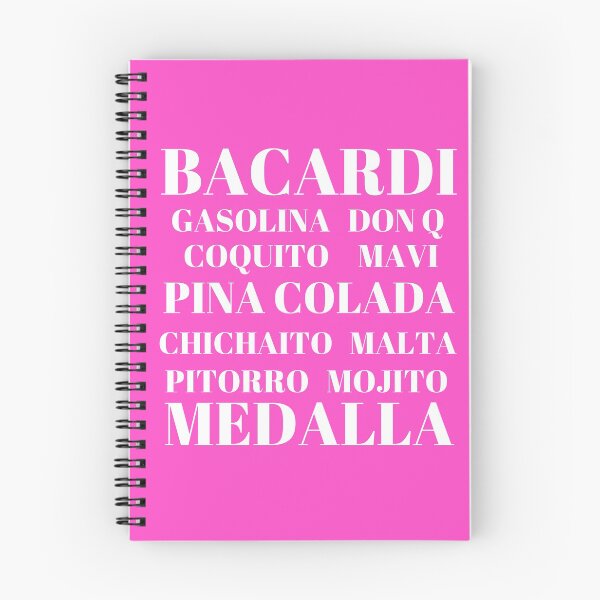 Item preview, Popular Drinks in Puerto Rico White on Pink designed and sold by Cynt Kelly-West.