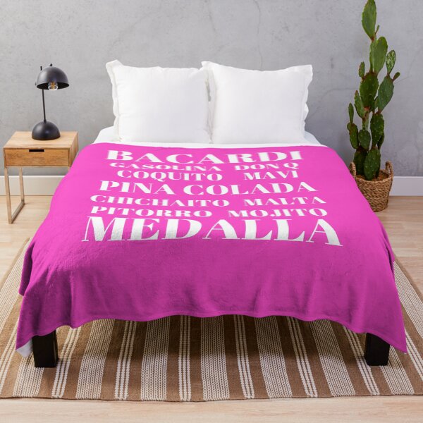 Item preview, Popular Drinks in Puerto Rico White on Pink designed and sold by Cynt Kelly-West.