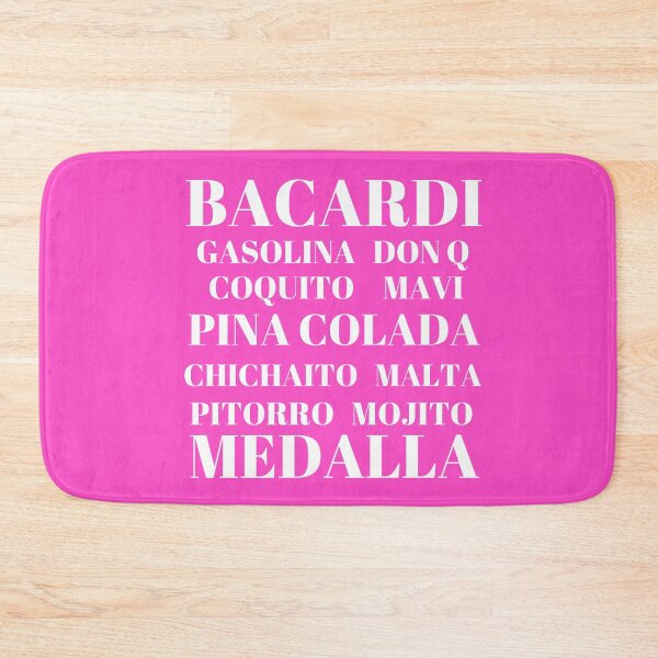 Item preview, Popular Drinks in Puerto Rico White on Pink designed and sold by Cynt Kelly-West.