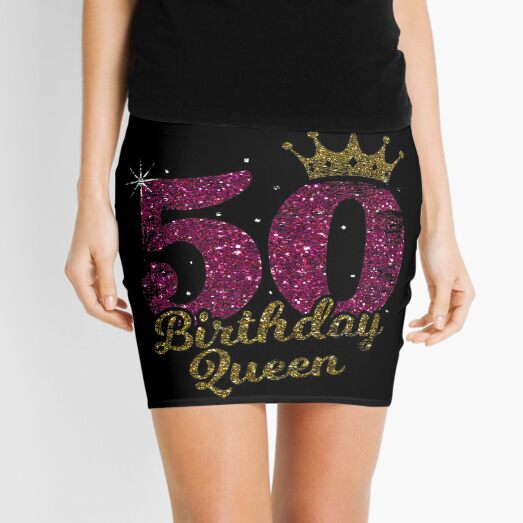 50 Birthday Queen 50. Geburtstag Jahrgang 1970 Mini Skirt