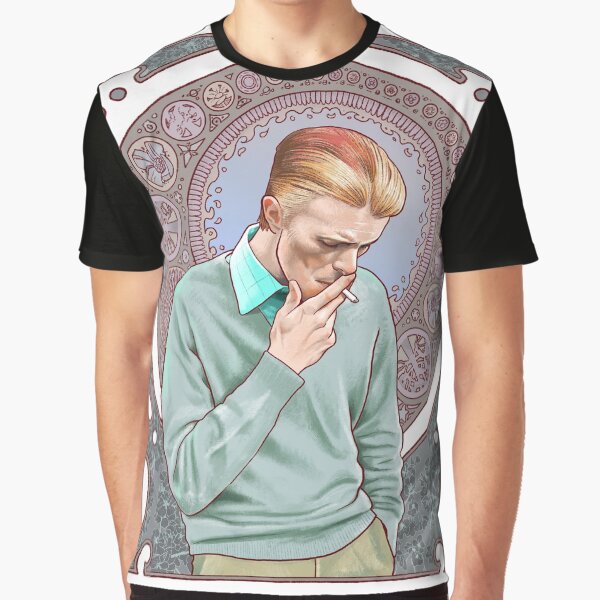 David Bowie in Mucha Graphic T-Shirt