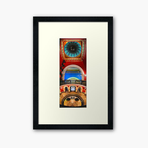 QVB interior Framed Art Print