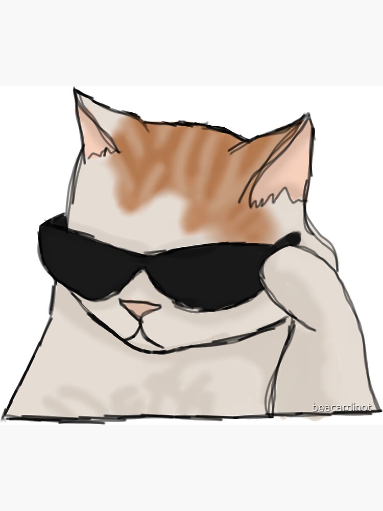 Gato con 2025 lentes dibujo