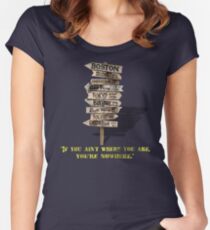 If You Ain't Where You Are, You're Nowhere Fitted Scoop T-Shirt