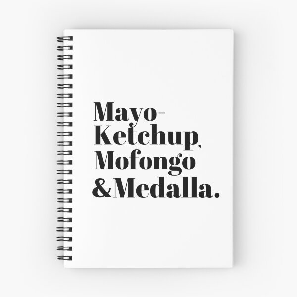Item preview, Mayo-KetchupMofongoMedalla  - Black on White designed and sold by Cynt Kelly-West.