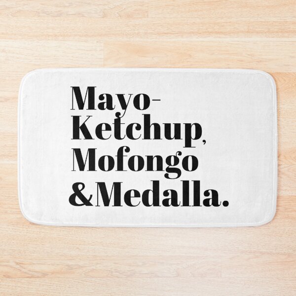 Item preview, Mayo-KetchupMofongoMedalla  - Black on White designed and sold by Cynt Kelly-West.