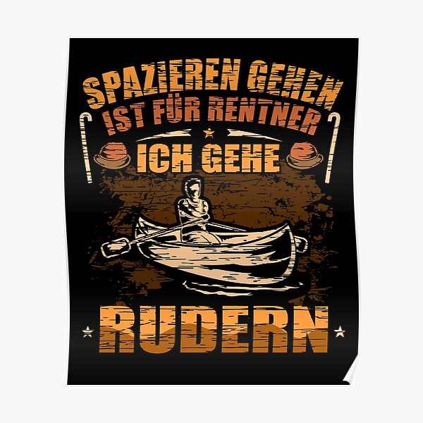 Poster Rudern Redbubble