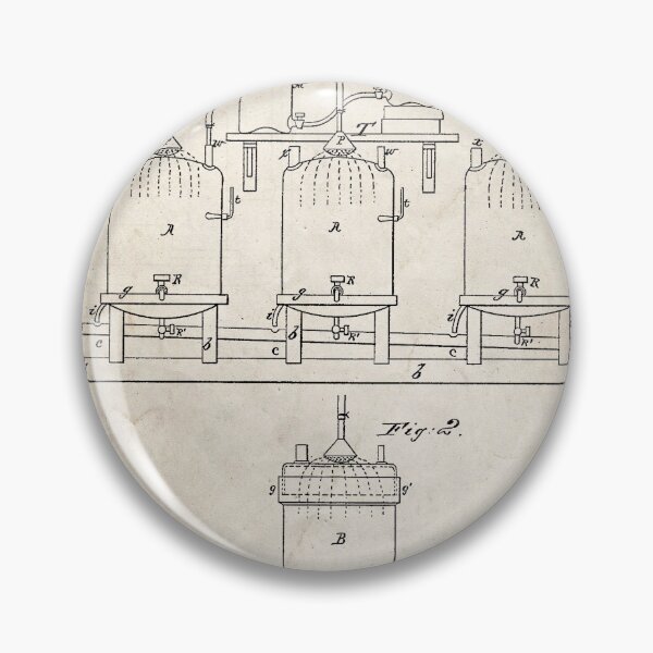 Item preview, 1873 Beer Brewing Invention Patent Art designed and sold by Stephen Chambers / The Pop Art Factory.