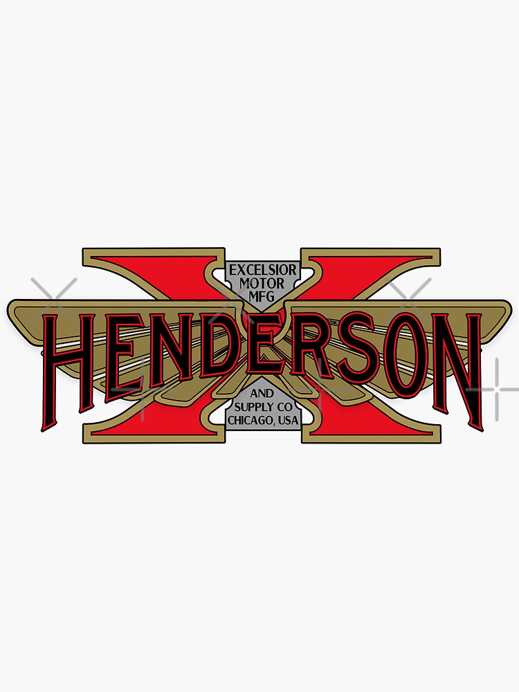 "HendersonExcelsior Motorcycles" Sticker for Sale by Bloxworth Redbubble