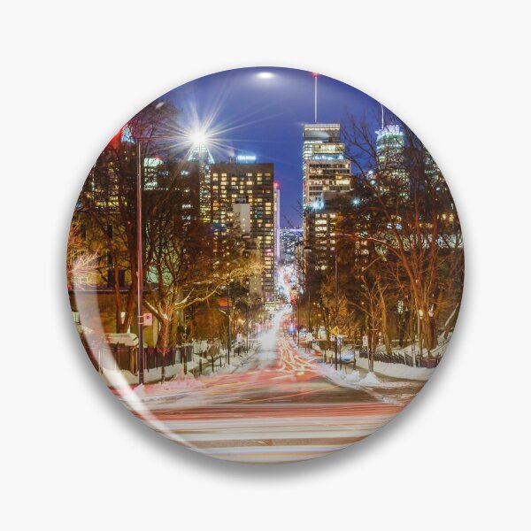 Item preview, Light trails downtown Montreal designed and sold by RezieMart.