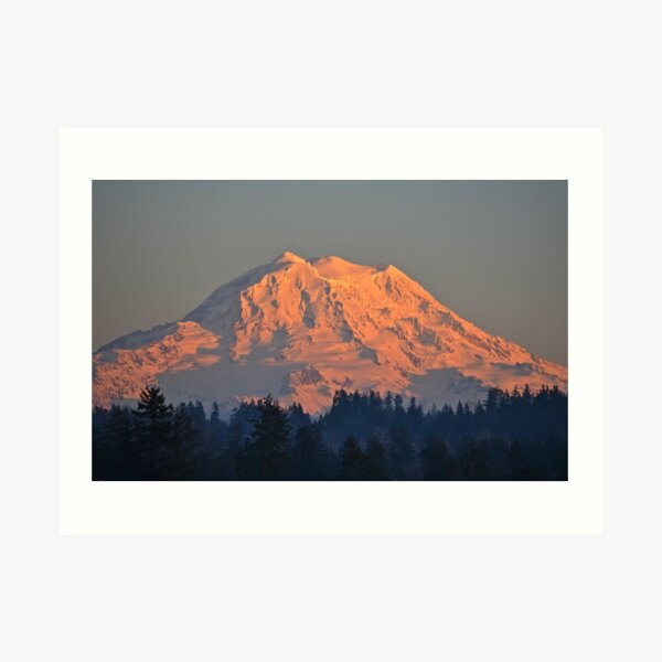Mount Rainier at Sunset Art Print