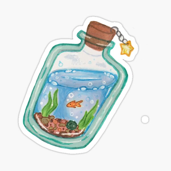 Item preview, fishy jar designed and sold by apologeticpansy.
