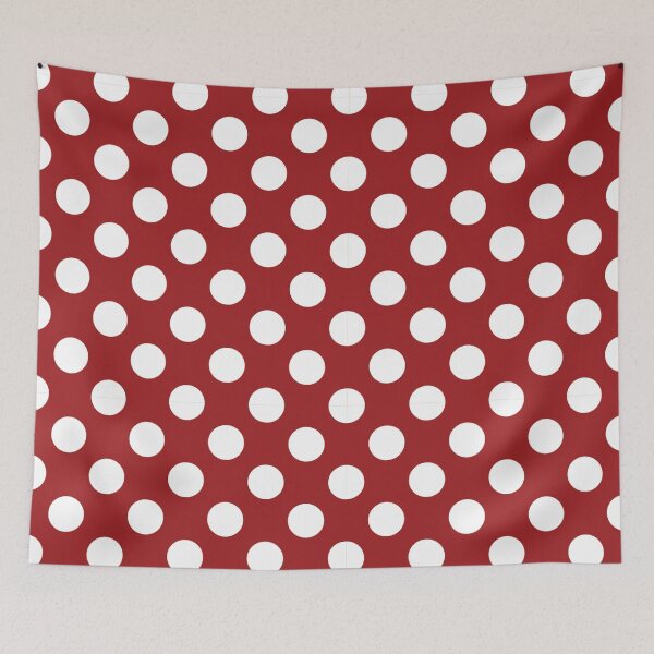 Item preview, Polka Dots Large Pattern White and Red designed and sold by redjaygraphics.