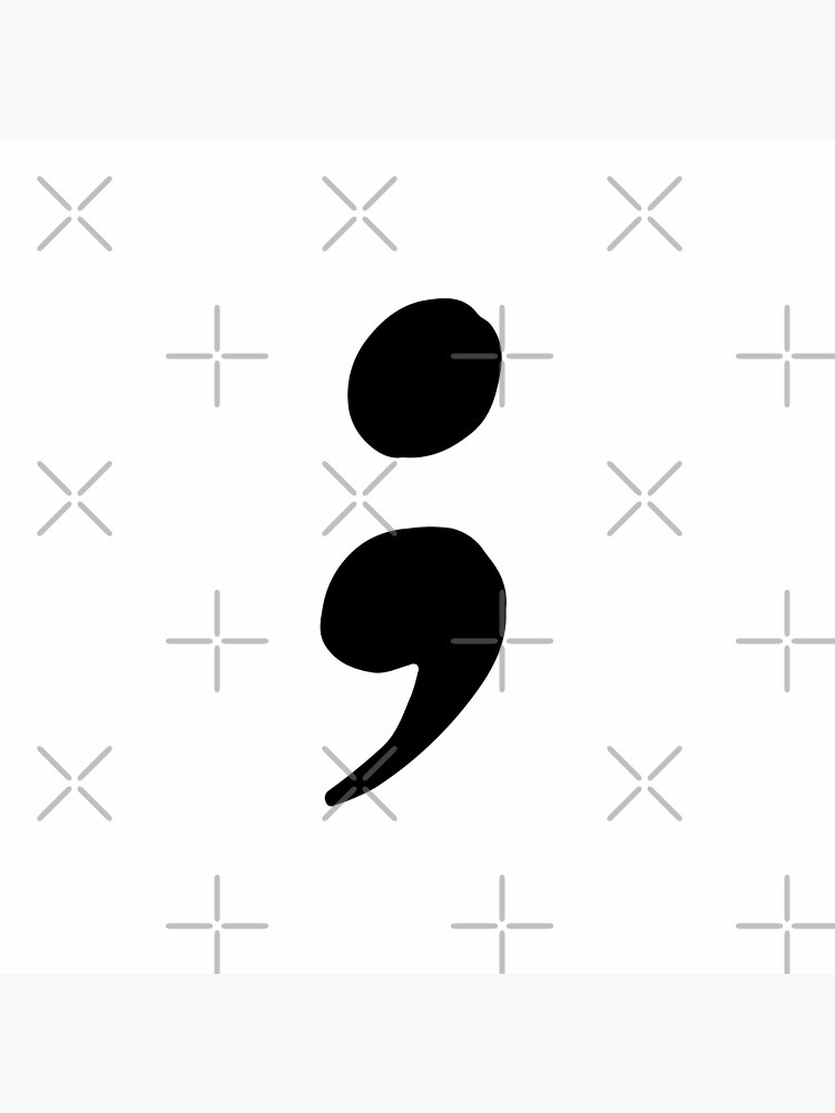 Semicolon Pin For Sale By Thelisatric Redbubble