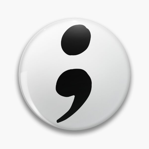 Semicolon Pin