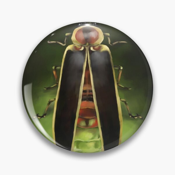 Item preview, Lightning Bug Painting - Indiana State Bug - Firefly by Ela Steel designed and sold by elasteel.