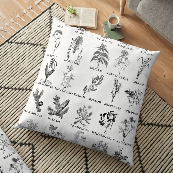 Essentials Sacred Plants Askiy Tea Floor Pillow