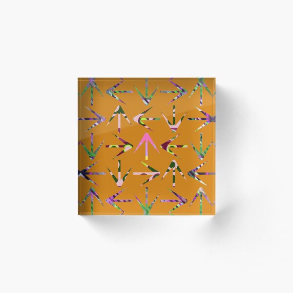 Turkey Tracks Acrylic Block