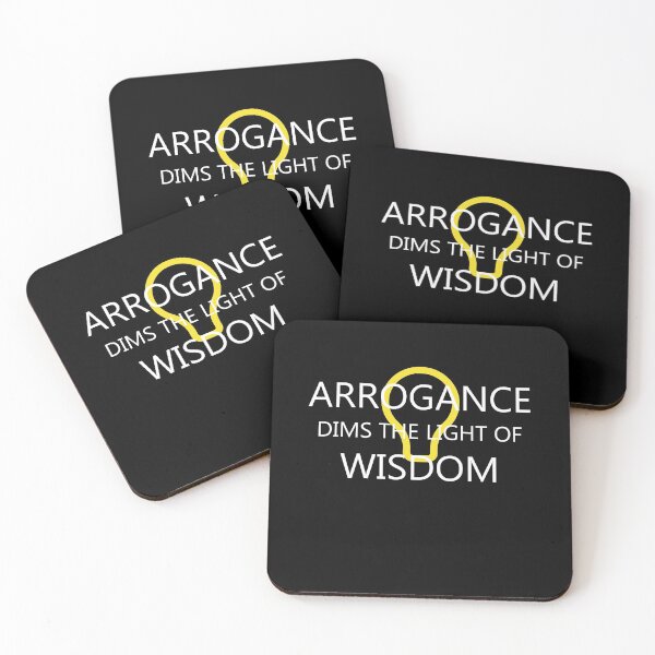 Item preview, Arrogance Dims Wisdom - Motivation Quote designed and sold by 247Creations.