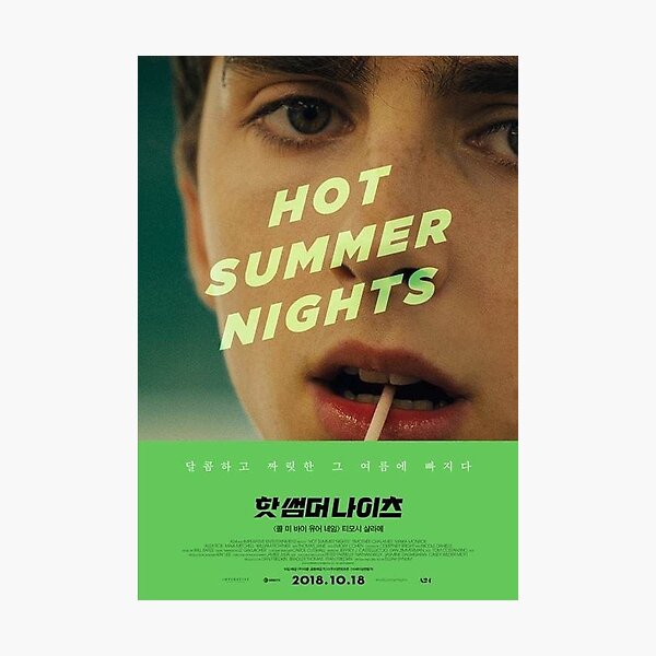 Item preview, Hot Summer Nights Korean Poster designed and sold by andi0521.