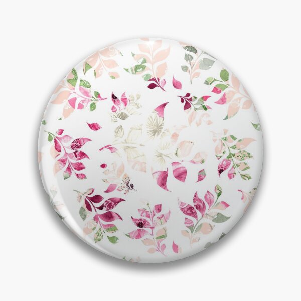 Item preview, LEAF WATERMARK RED GREEN AND PEACH designed and sold by Ivy & Foxglove Designs.
