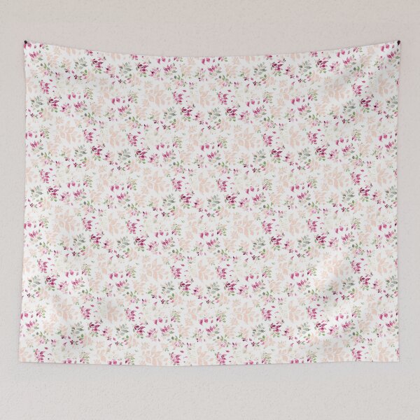 Item preview, LEAF WATERMARK RED GREEN AND PEACH designed and sold by Ivy & Foxglove Designs.