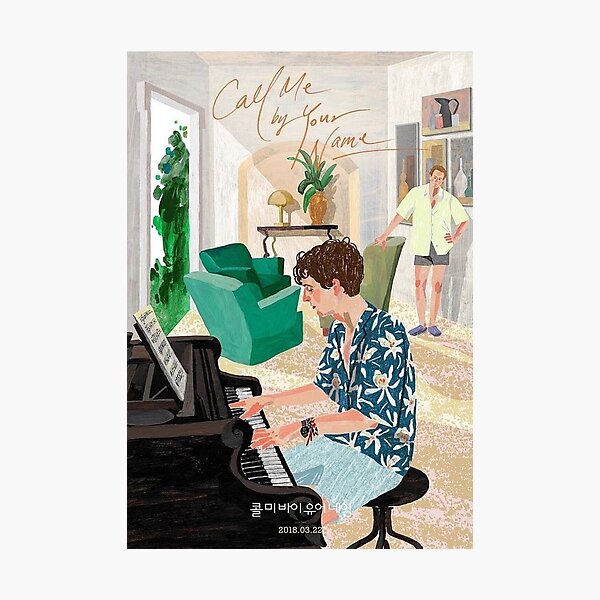 Item preview, Call Me By Your Name Korean Poster designed and sold by andi0521.