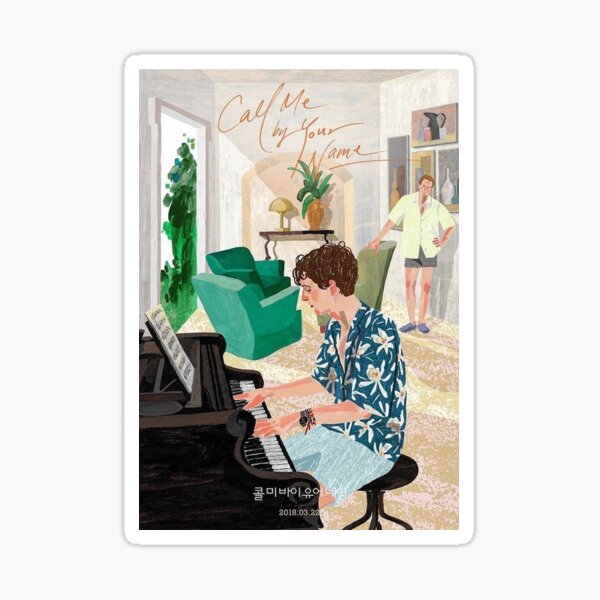Call Me By Your Name Korean Poster Sticker