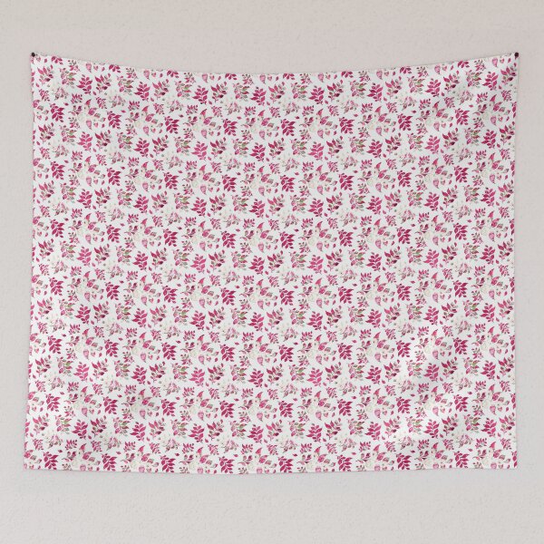 Item preview, RED AND WHITE LEAF WATERMARK designed and sold by Ivy & Foxglove Designs.