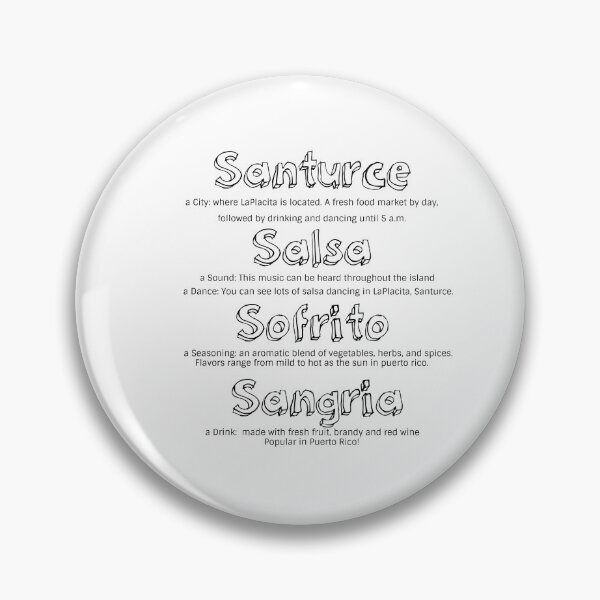 Item preview, SanturceSalsa  - Black on White designed and sold by Cynt Kelly-West.
