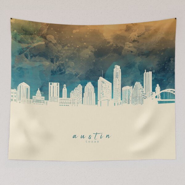 Item preview, austin skyline designed and sold by BekimART2.