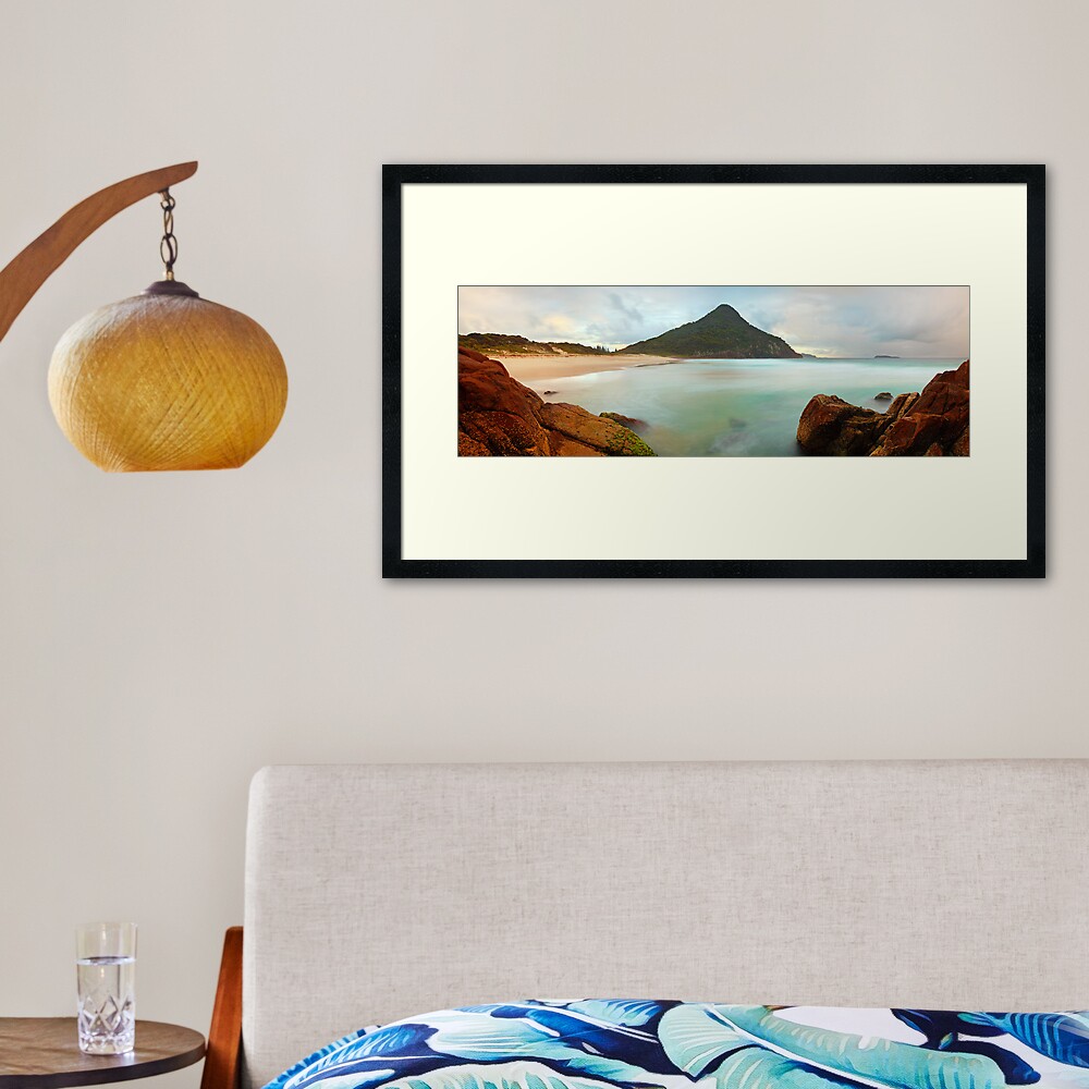 Zenith Beach, Shoal Bay, New South Wales, Australia Framed Art Print