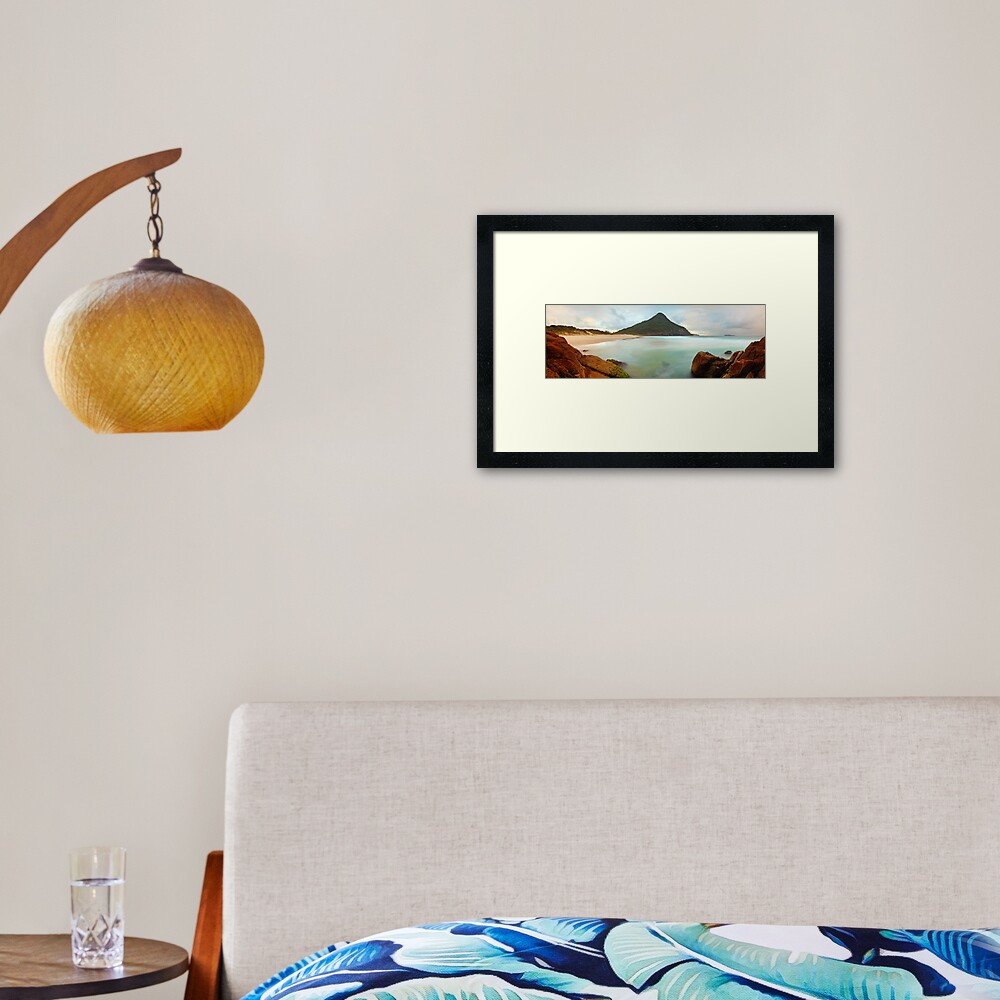 Zenith Beach, Shoal Bay, New South Wales, Australia Framed Art Print