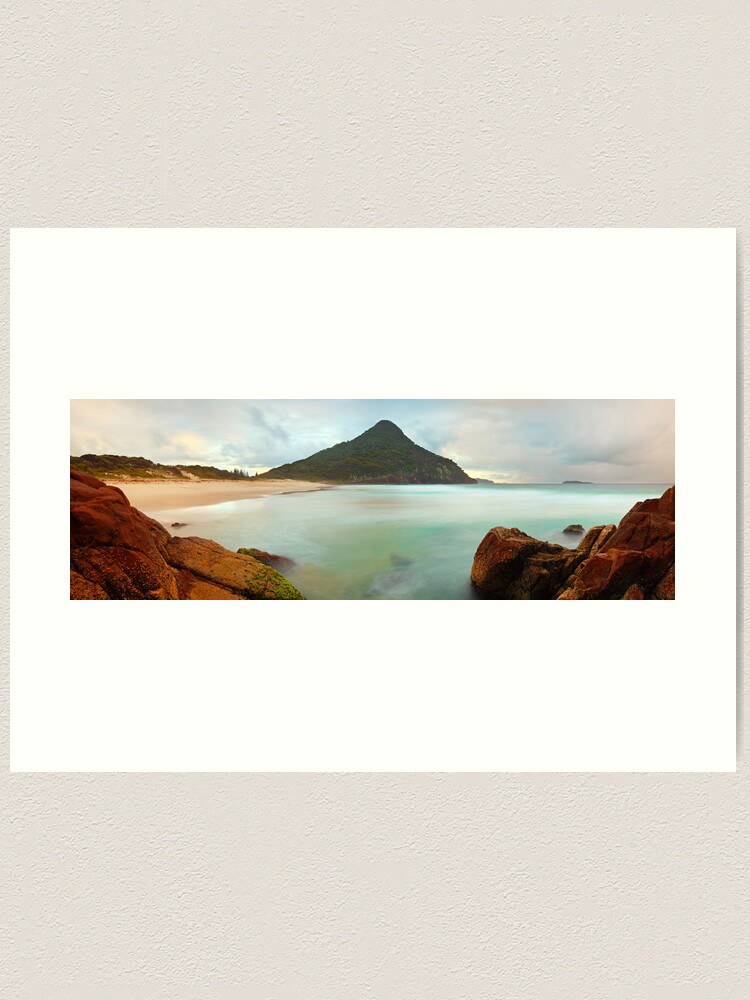 Alternate view of Zenith Beach, Shoal Bay, New South Wales, Australia Art Print